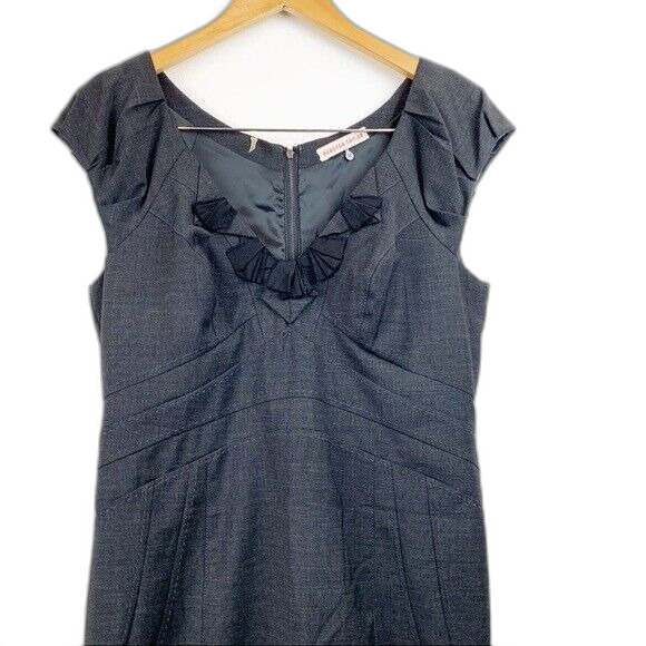 REBECCA TAYLOR Virgin Wool Blend Sheath Dress 12 - Picture 3 of 7